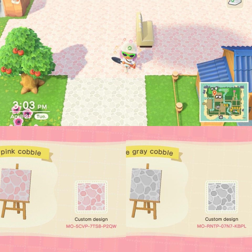 Animal Crossing Qr Codes Pink Paths